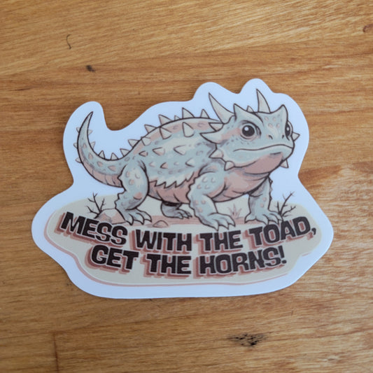Horny Toad - Vinyl Sticker
