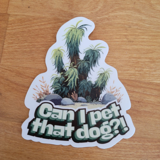 Poodle Dog Bush - Vinyl Sticker